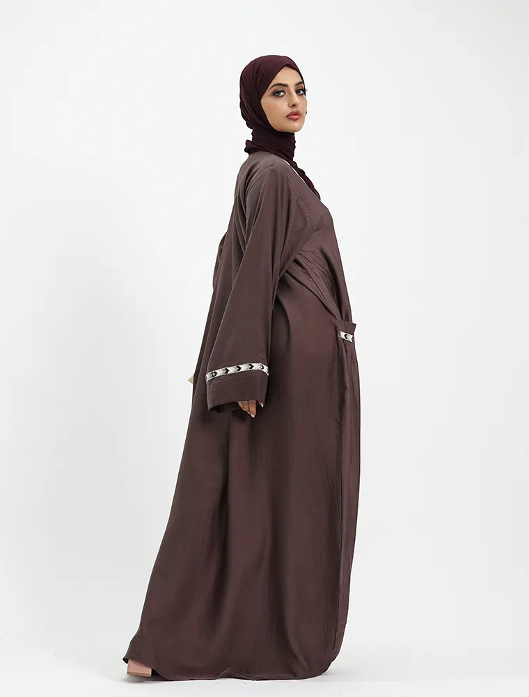 Mauve Wajiha Abaya