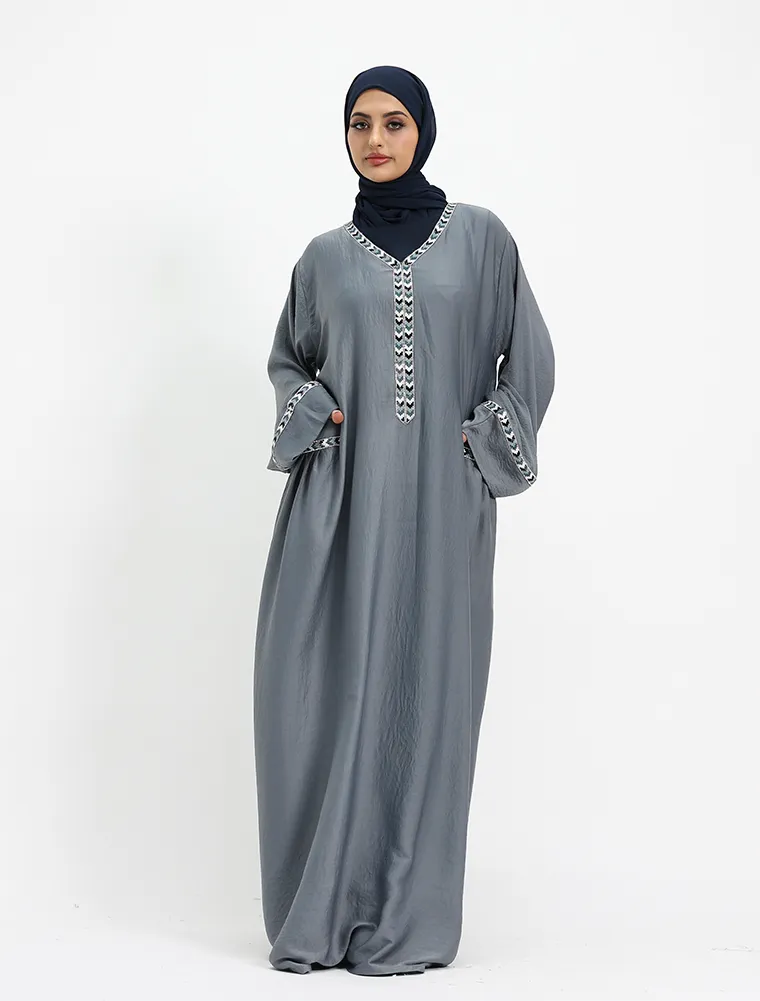 Denim Wajiha Abaya