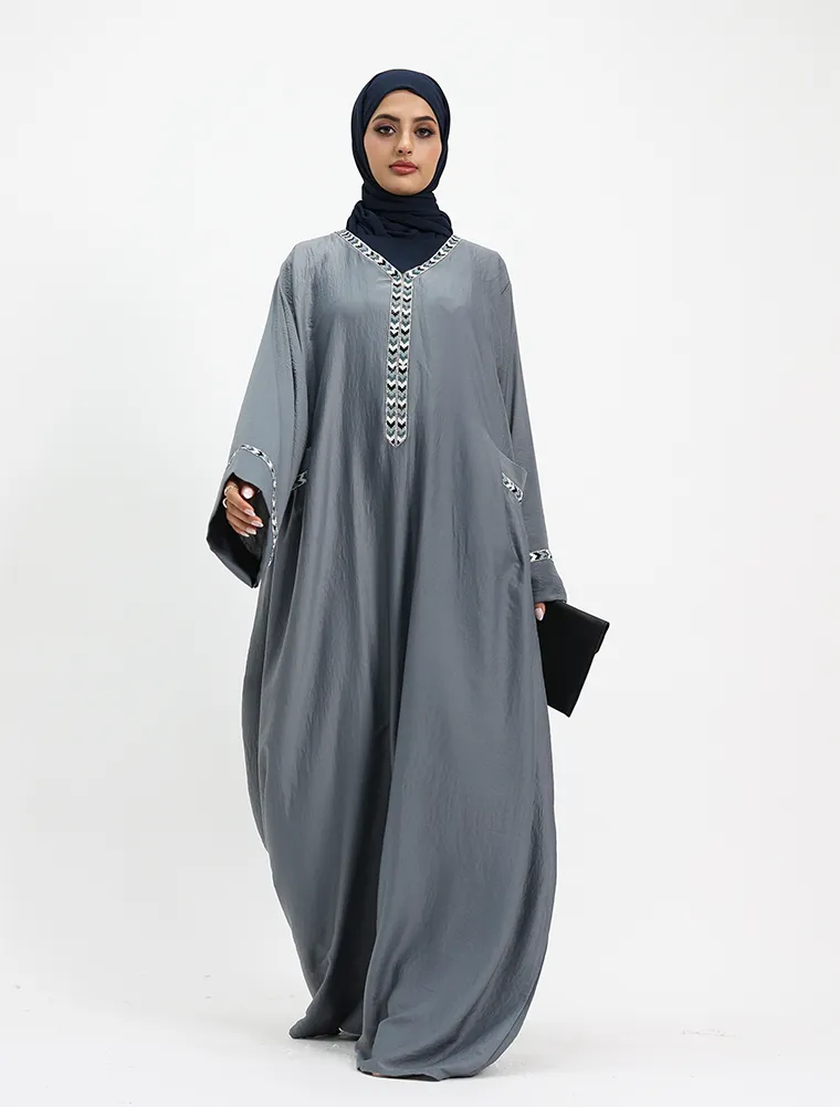 Denim Wajiha Abaya