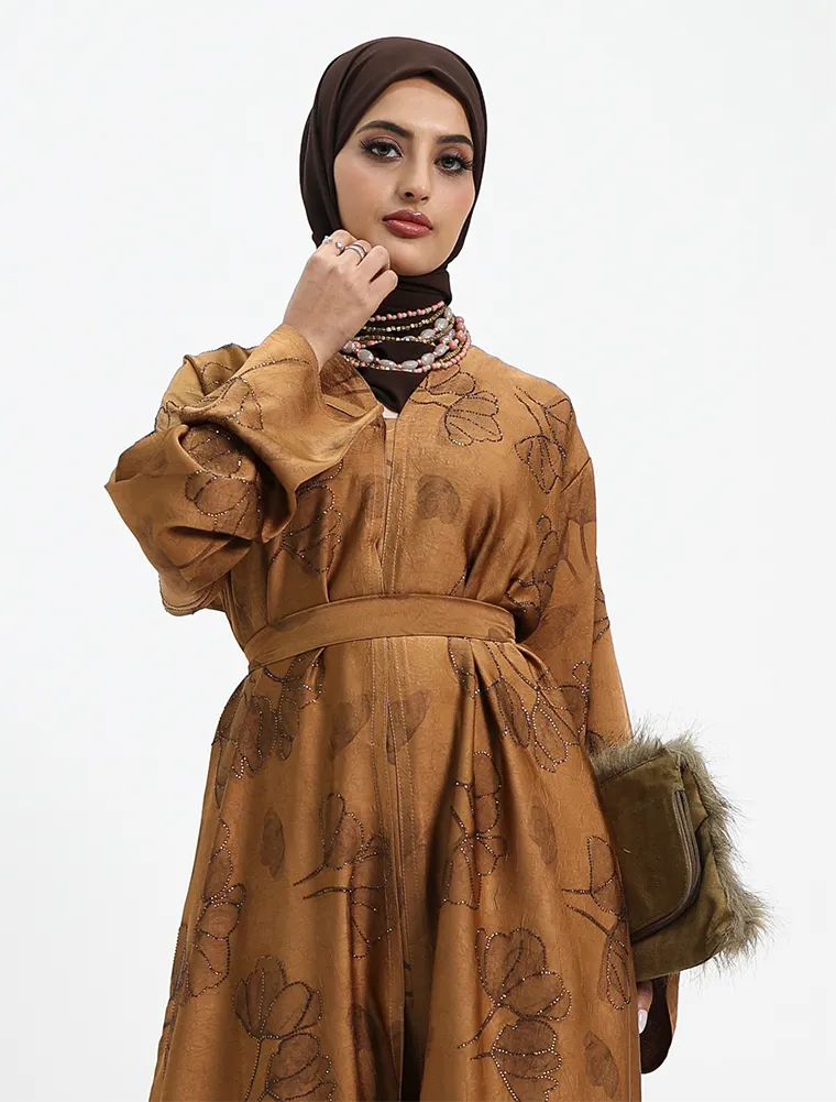 Rust Inara Abaya