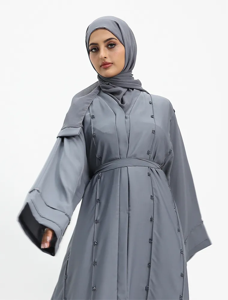 Grey Jihan Abaya