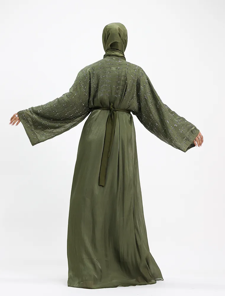 Olive Dina Organza Batwing