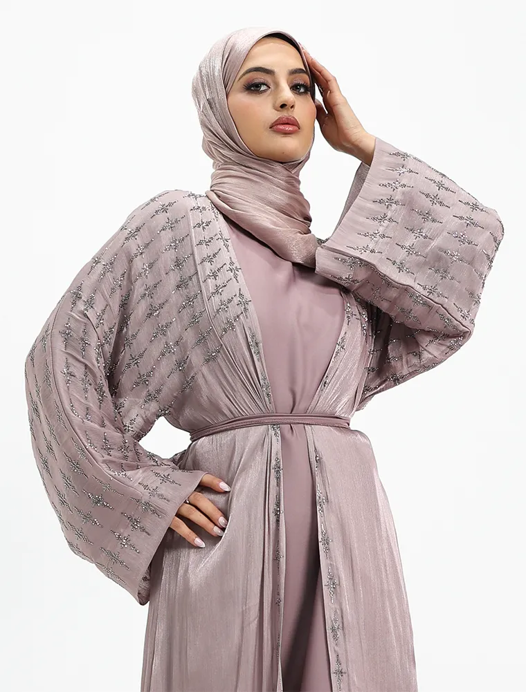 Rose Pink Dina Organza Batwing