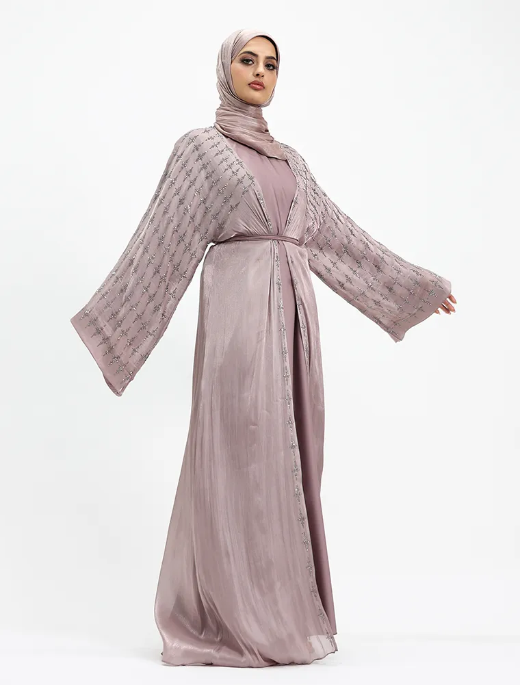 Rose Pink Dina Organza Batwing