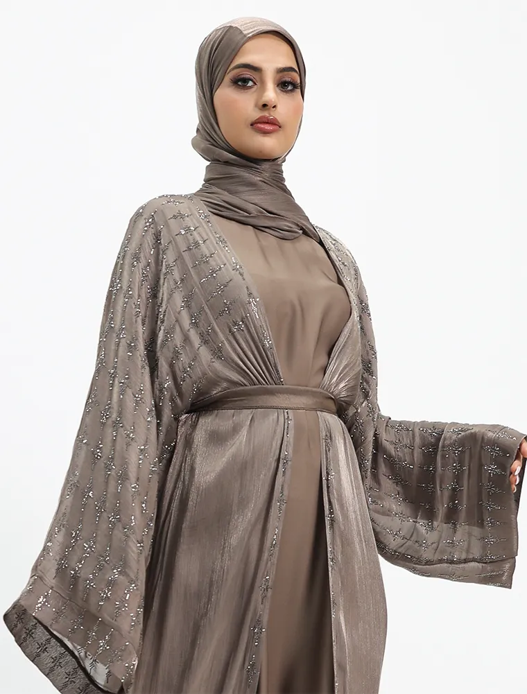 Mocha Dina Organza Batwing