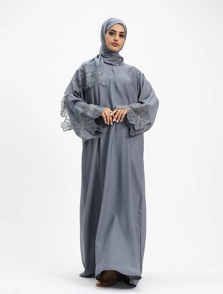 Grey Heyam Abaya