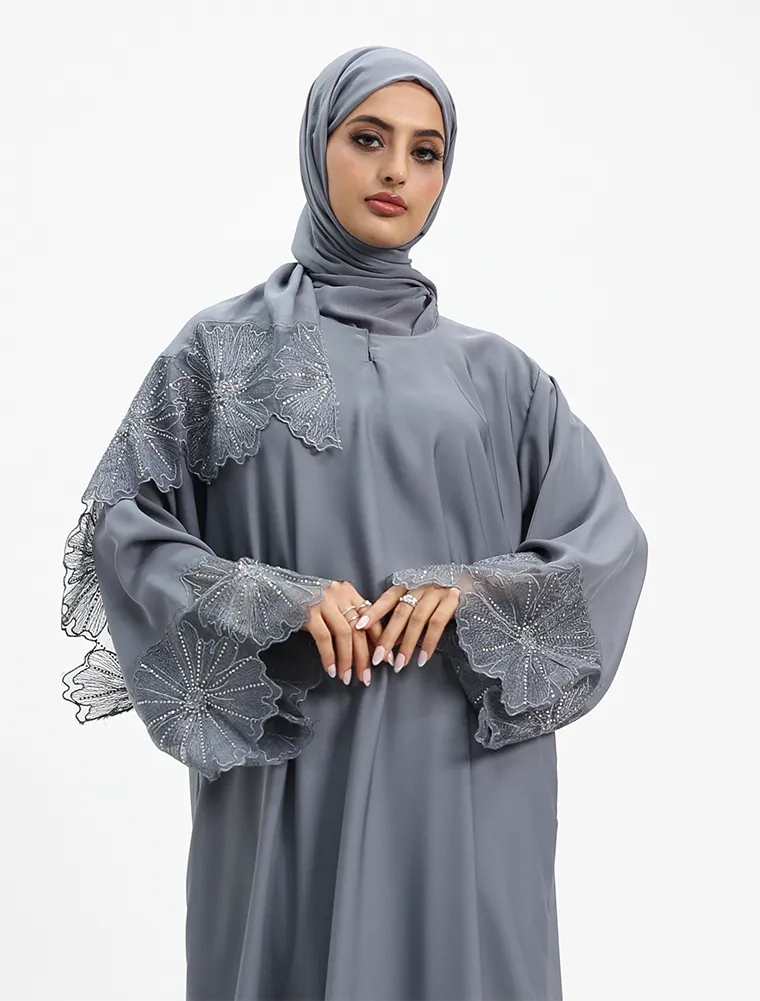 Grey Heyam Abaya