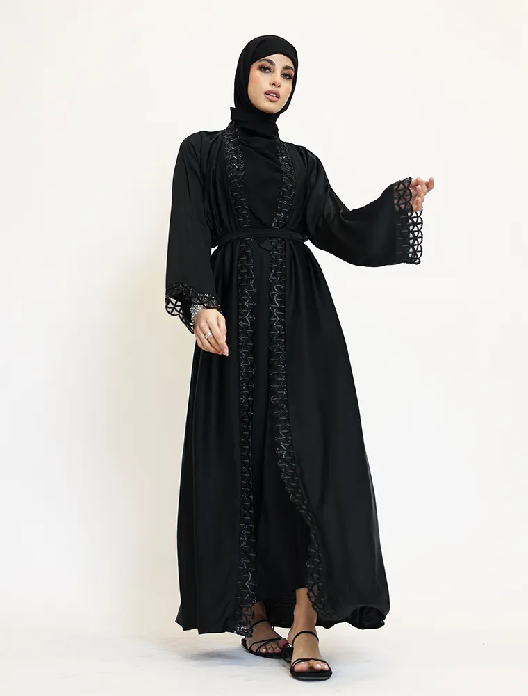 Black 2 Piece Miral Abaya