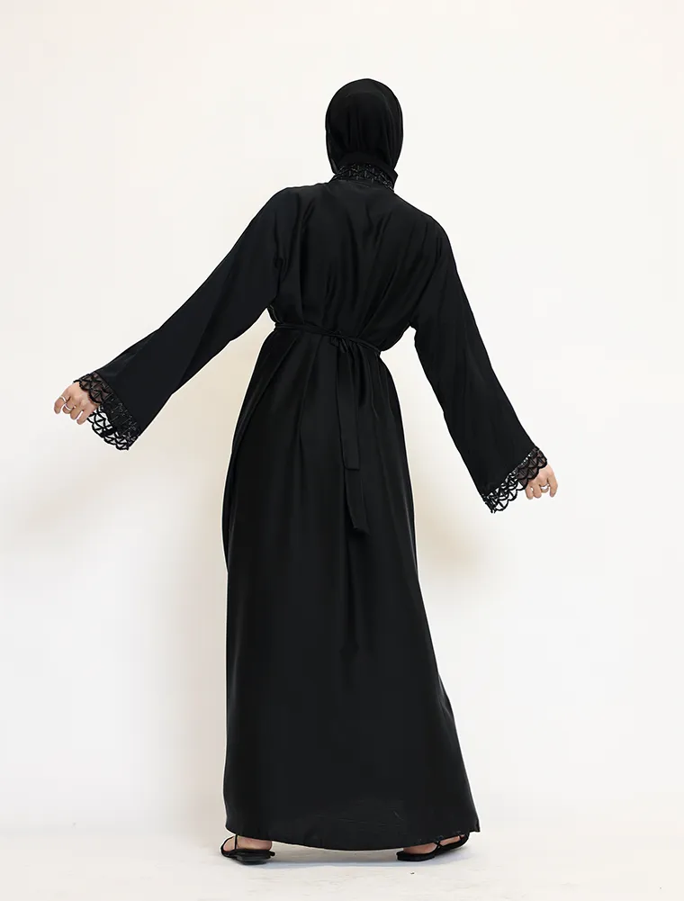 Black 2 Piece Miral Abaya