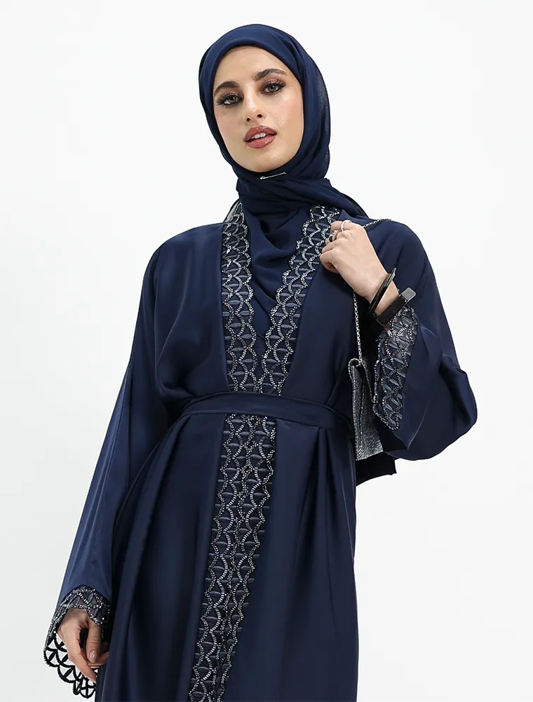 Navy 2 Piece Miral Abaya