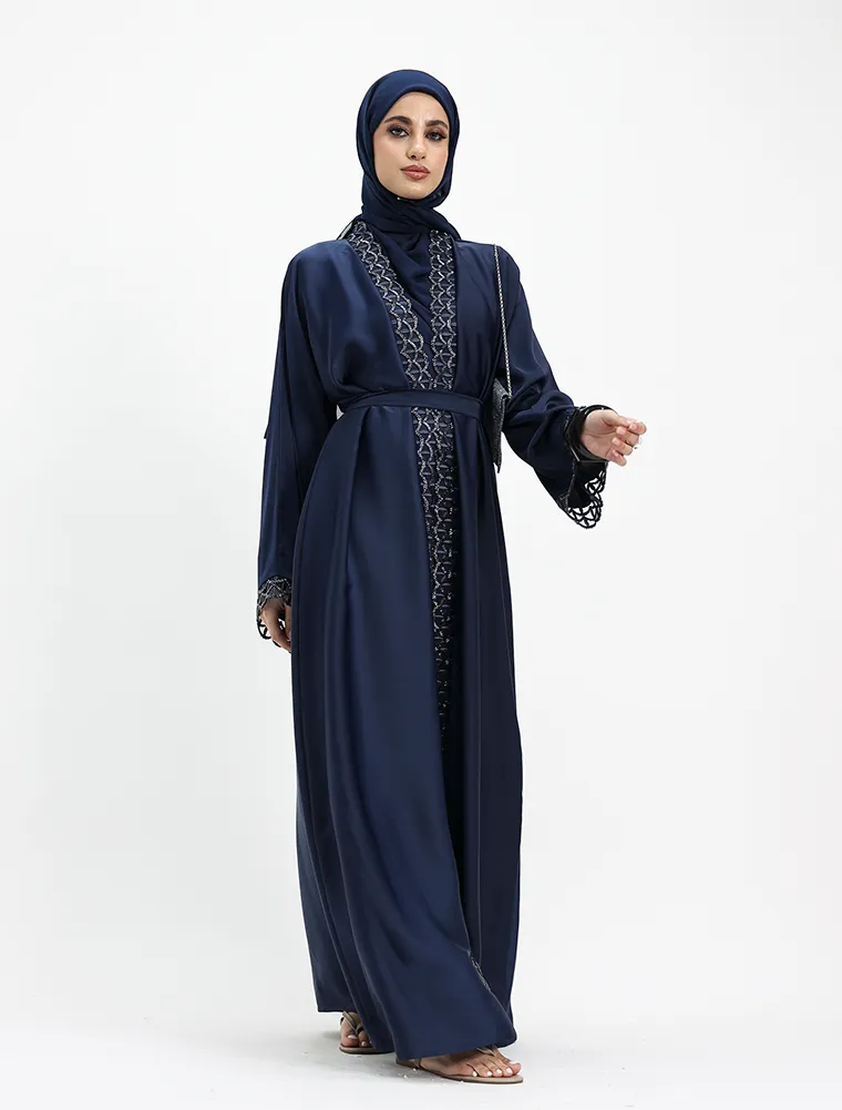 Navy 2 Piece Miral Abaya