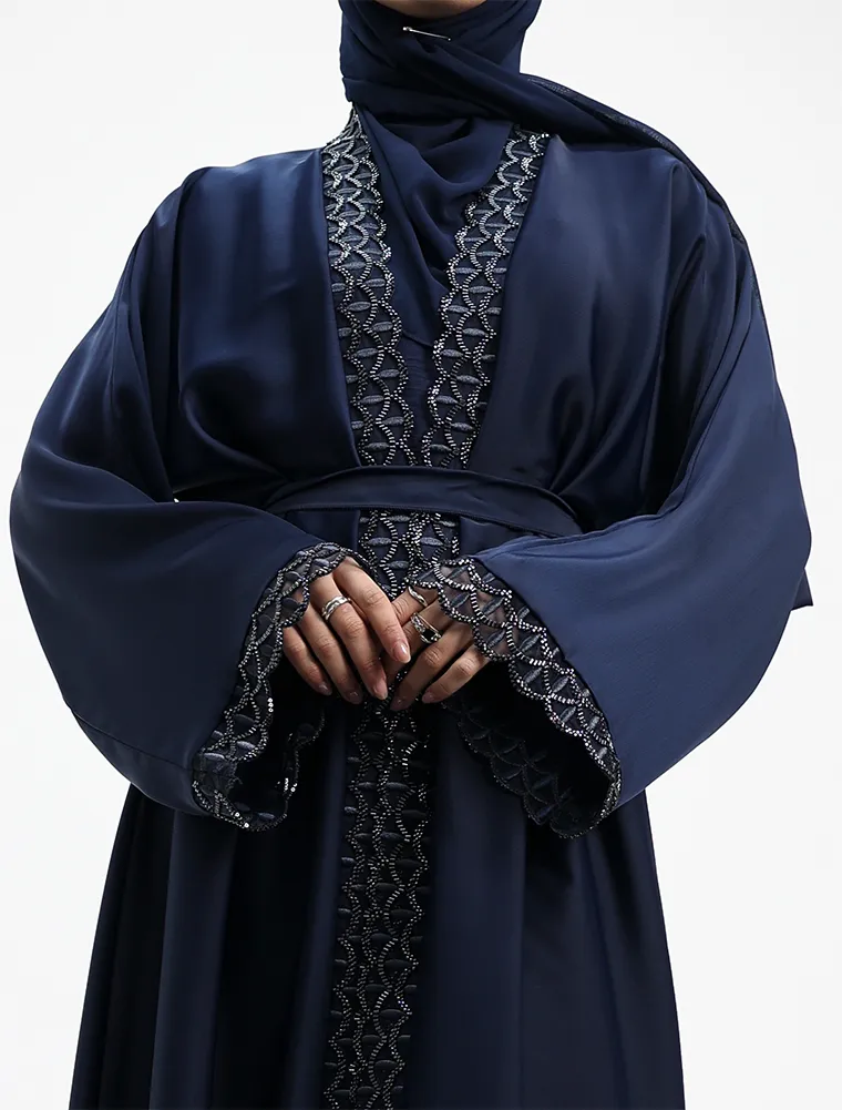 Navy 2 Piece Miral Abaya