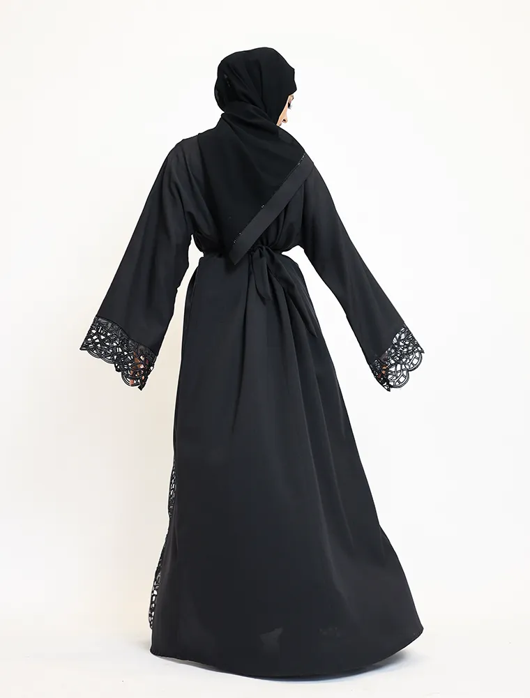 Black 2 Piece Ruba Abaya