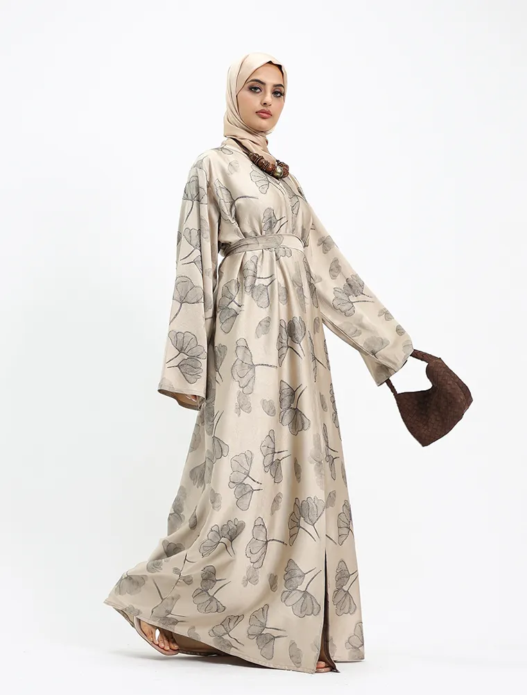 Beige Inara Abaya