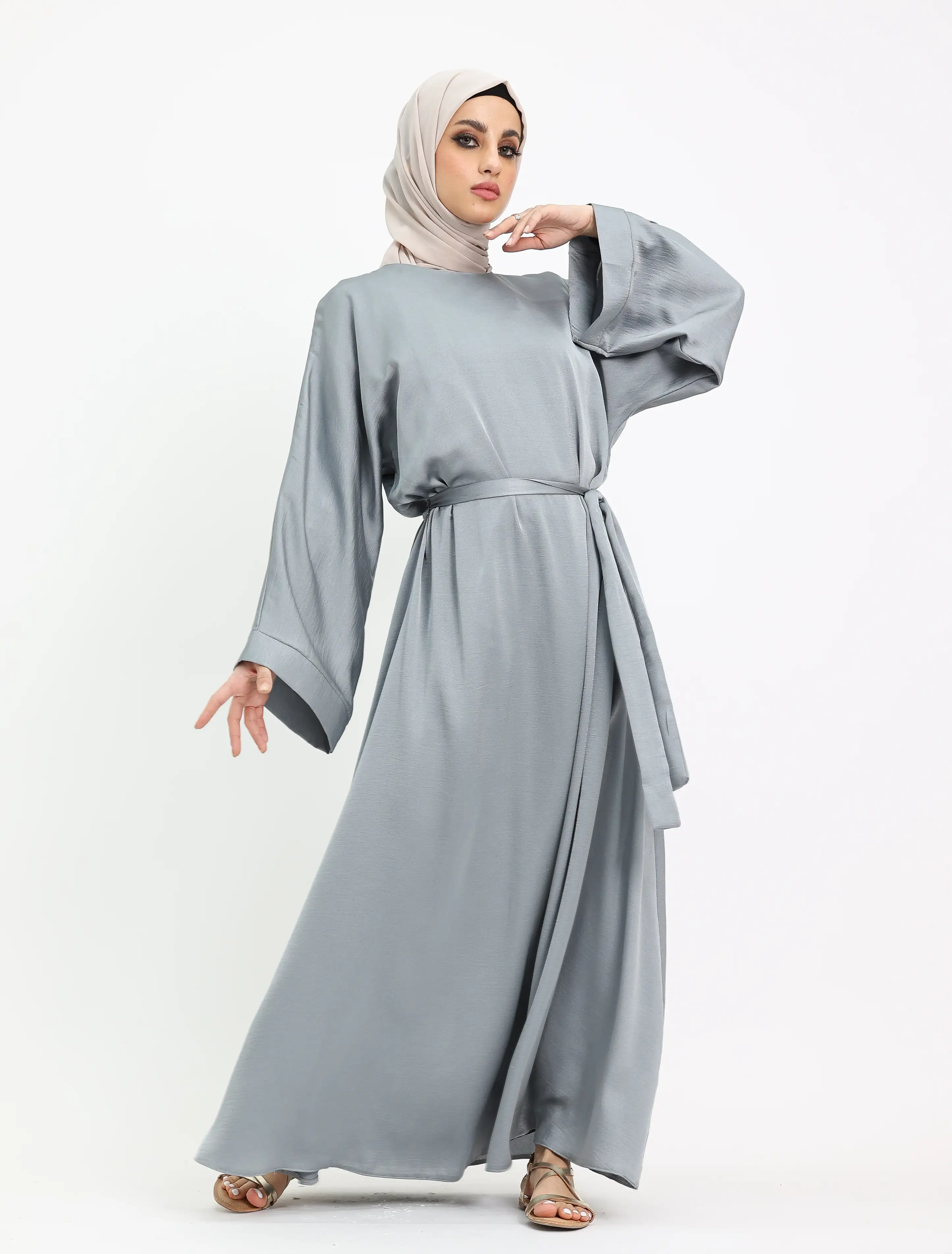 Denim Silky Abaya