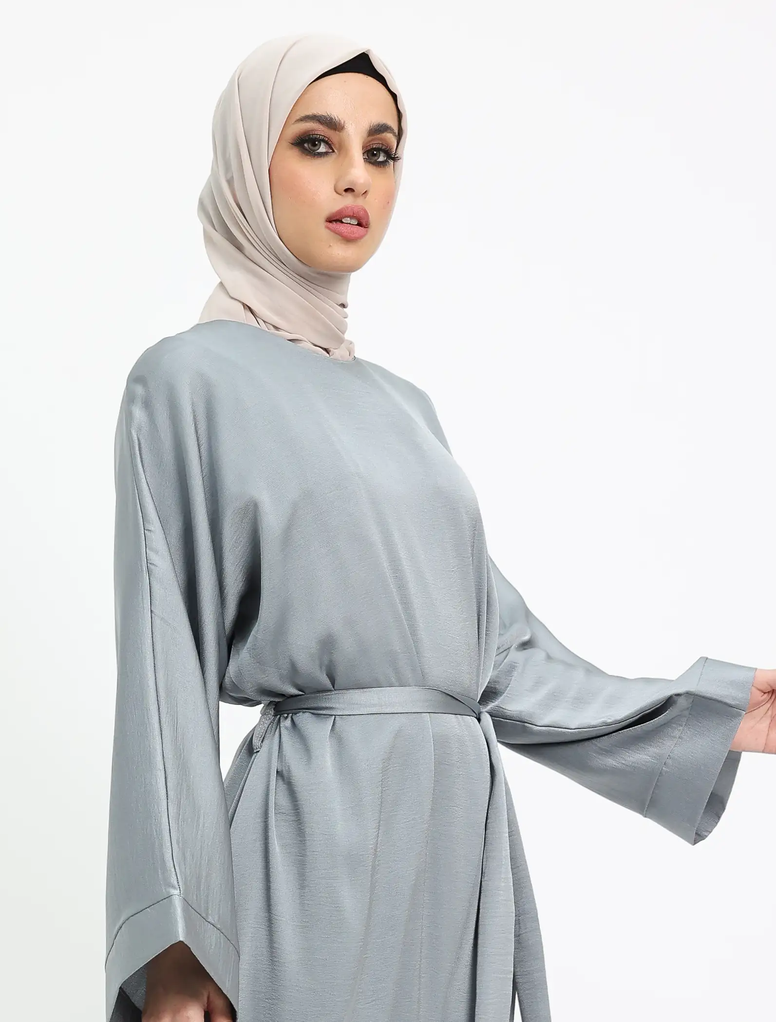 Denim Silky Abaya