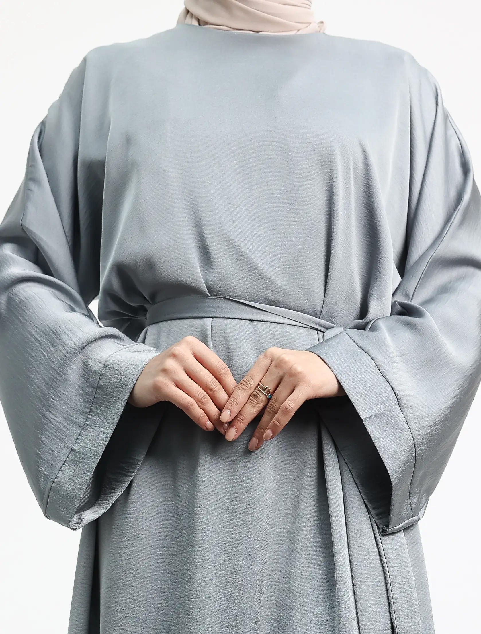 Denim Silky Abaya