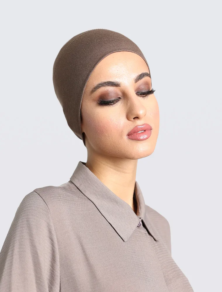 Mocha Tube Hijab Cap