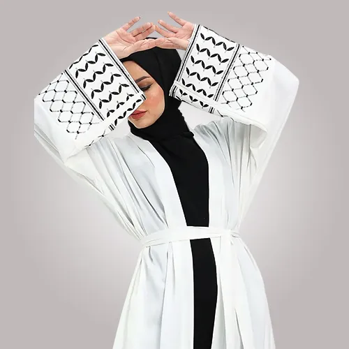 Ivory Keffiyah Kimono